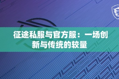 征途私服与官方服：一场创新与传统的较量