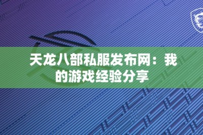 天龙八部私服发布网：我的游戏经验分享