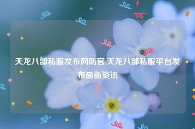 天龙八部私服发布网防官,天龙八部私服平台发布最新资讯