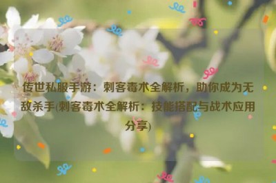 传世私服手游：刺客毒术全解析，助你成为无敌杀手(刺客毒术全解析：技能搭配与战术应用分享)