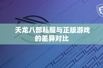 天龙八部私服与正版游戏的差异对比