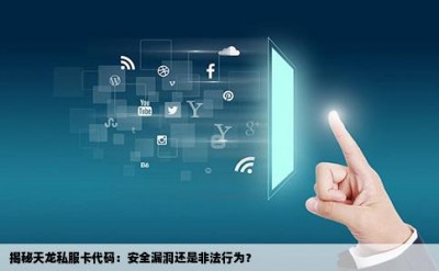 揭秘天龙私服卡代码：安全漏洞还是非法行为？