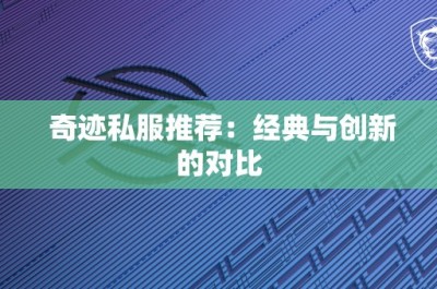 奇迹私服推荐：经典与创新的对比