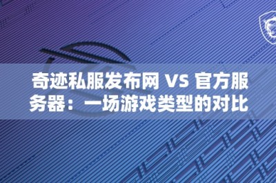 奇迹私服发布网 VS 官方服务器：一场游戏类型的对比