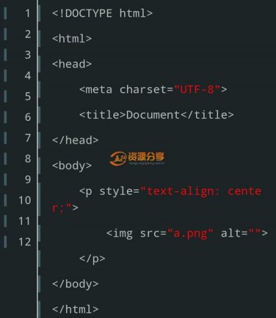 如何将html5的图片居中显示