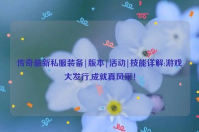 传奇最新私服装备|版本|活动|技能详解:游戏大发行,成就真风采！