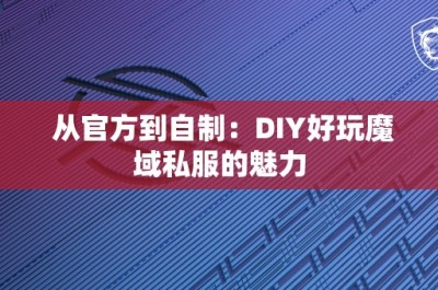 从官方到自制：DIY好玩魔域私服的魅力